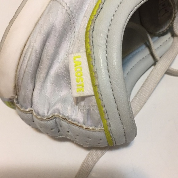 LACOSTE Sport Sneaker Compression Leather Trainer Retro Shoe Travel Compact Gym - Picture 8 of 12